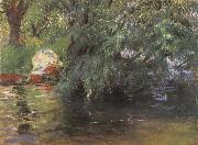 John Singer Sargent A Backwater Calcot Mill Near Reading Spain oil painting artist